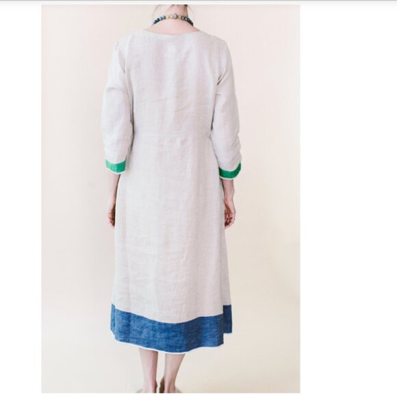 Eka Natural Linen Dress - Picture 7 of 15